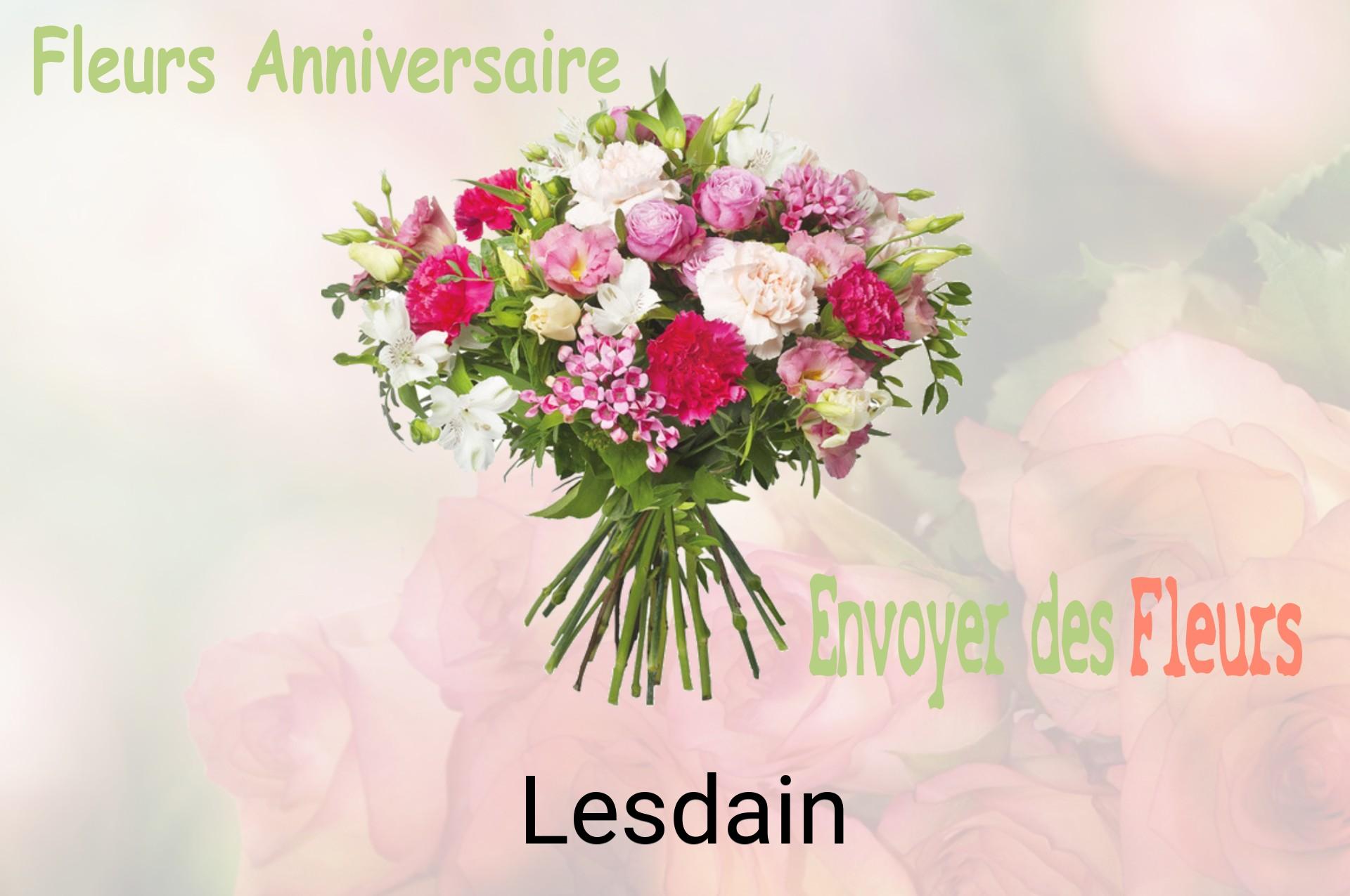 Bouquet de fleurs d’anniversaire livré à Lesdain