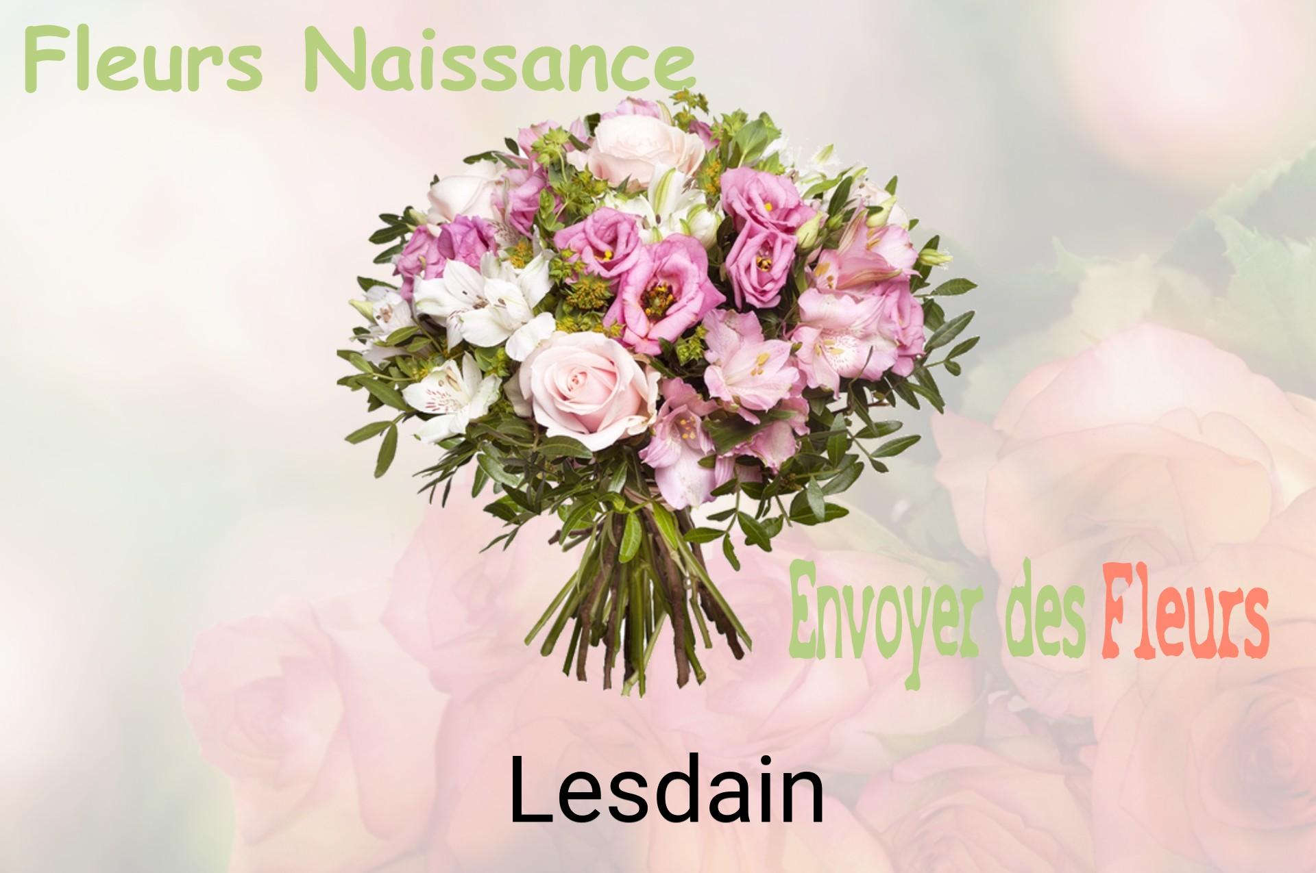 Bouquet de fleurs de naissance livré à Lesdain